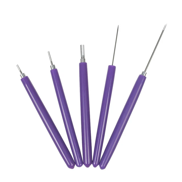 5 PIEZAS Papel Yan Agujas Largas Rizador De Herramienta Infantil Quilling Tools Para