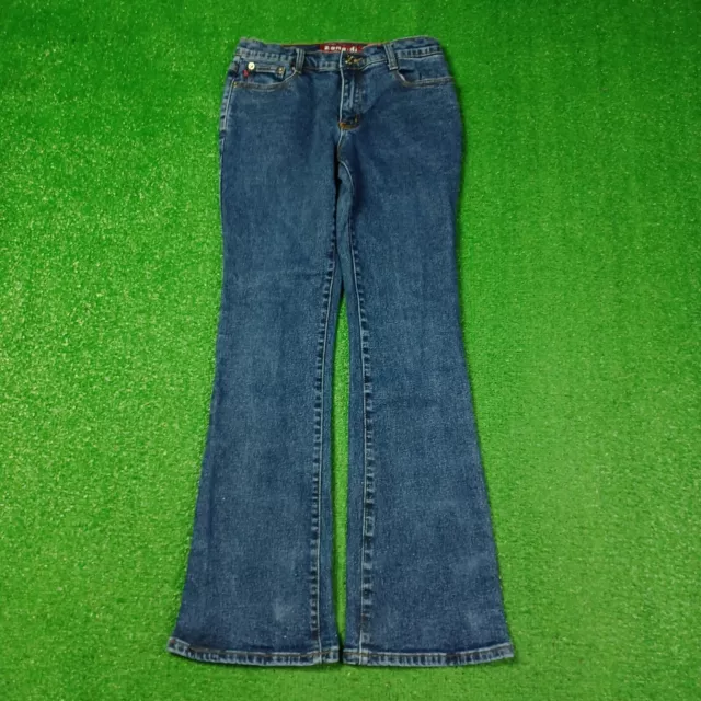 ZANA DI Y2K Jeans Juniors 7 Boot Cut Flare Stretch Mid Rise Glitter ...