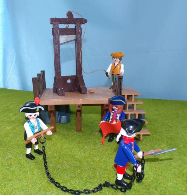 Playmobil kompatible Guillotine, Fallbeil (3D-Druck) in dunkelbraun