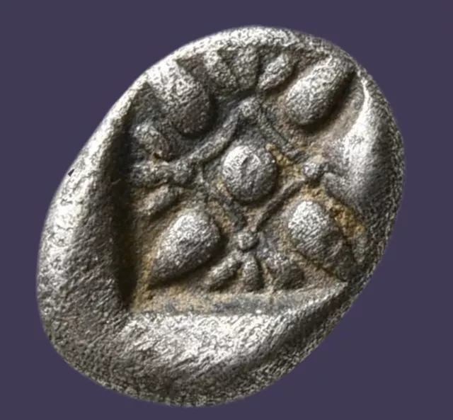 Archaios | Obol Ionia MILETOS Diobol Forepart of LION / STELLATE |  i62.15 2