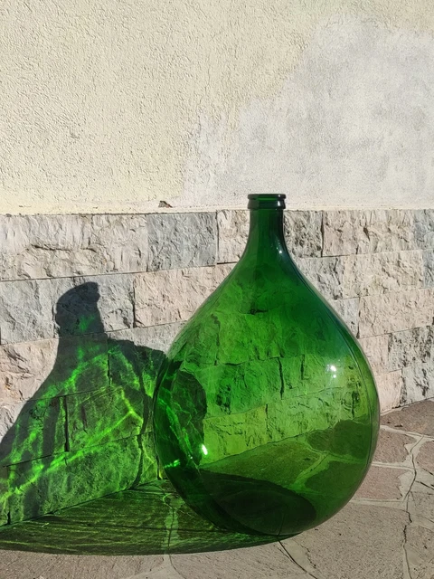 Damigiane Vintage In Vetro Verde