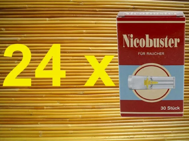 24 x Nicobuster Zigarettenfilter Aufsatz Zigarettenspitzen Aufsteckfilter