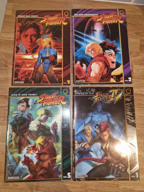 Street Fighter Udon Comic Graphic Novel Job Lot Bundle TPB IV 1 2 5 Mini