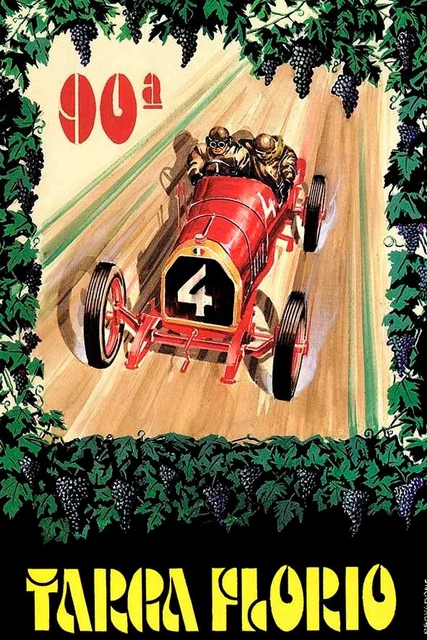 Poster Manifesto Locandina Pubblicitaria Automobili Stampa