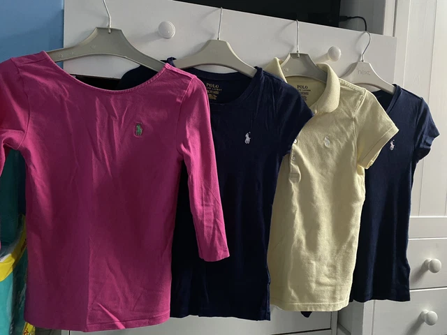 Girls Designer Ralph Lauren T-Shirt Bundle Age 8-10 Years
