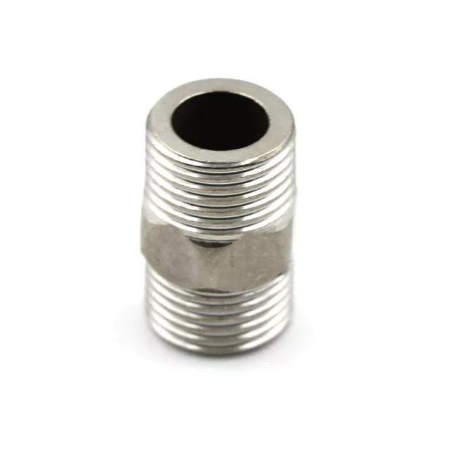 1/2" Male x 1/2" Male Hex Nipple SS 304 Threaded Pipe Fitting NPT kC-wf