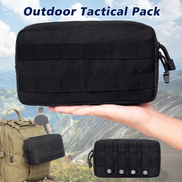 Tactical Molle Pouch EDC Belt Waist Fanny Military Waist Bags Pack Bag Pocket US