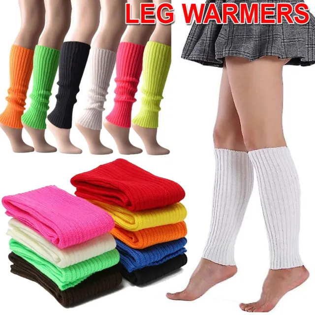 Leg Warmers 80s Legging Warm Socks Knitted Women Socks Dance Disco Party Costume