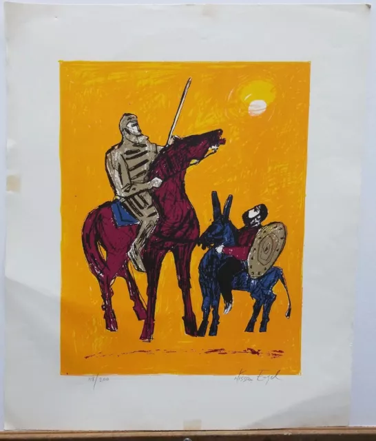 Nissan Engel S/N Original Lithograph 118/200 23"×19.5" Don Quixote Nissan Engel S/N Original Lithograph 118/200 23"×19.5" Don Quixote