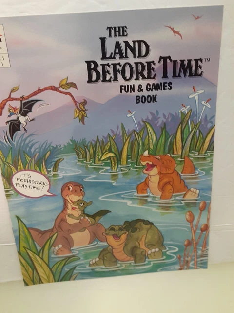 Pizza Hut The Land Before Time Fun & Games Book NOS 1989 Pizza Hut The Land Before Time Fun & Games Book NOS 1989