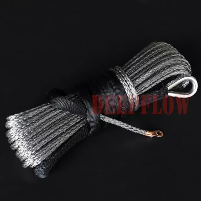 Synthetic Winch Rope 6mm x 15M Recovery Cable Line 4WD for boat UTV ATV QUAD