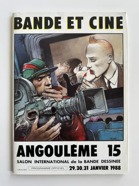 Angoulême 15, programme officiel de 1988, couverture de Enki Bilal