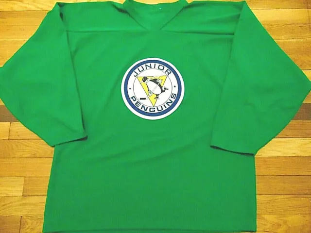 Ak Jr. Penguins Green Practice Jersey Size L