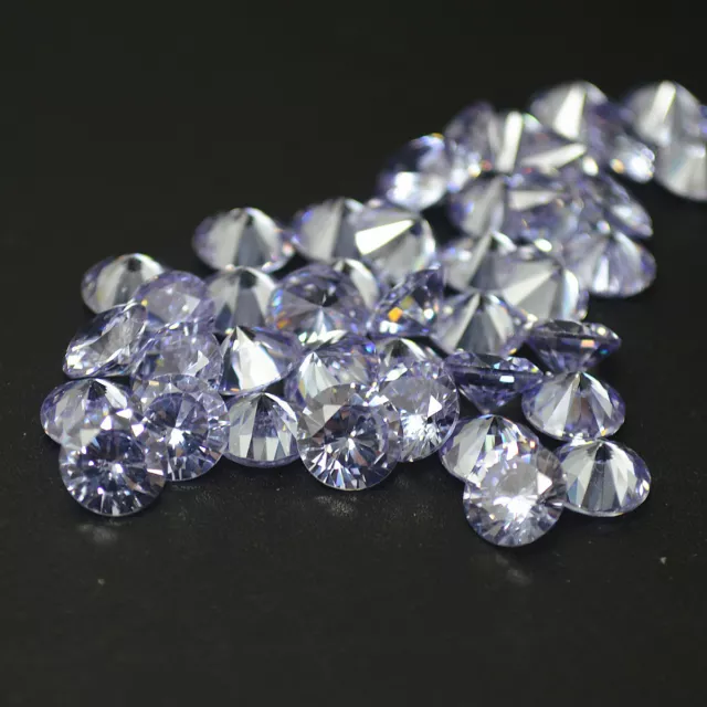 Cubic Zirconia Hand Inspected CZ Premium Quality 20pcs A Lot Loose Round Stone