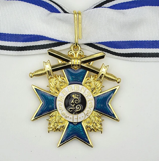 ORDRE DU MÉRITE militaire Bavarois 2ème classe avec épées REPRO de