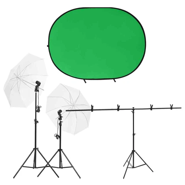 Kit per Studio Fotografico con Set di Luci e Fondale 5199397