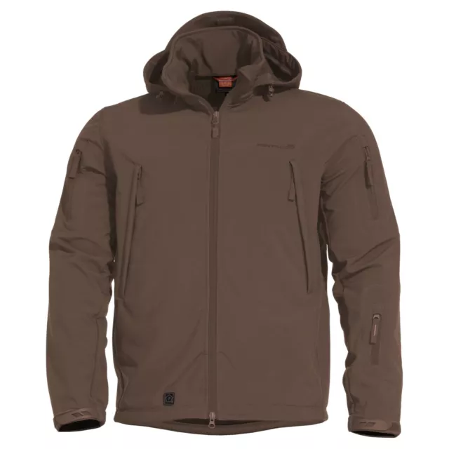 PENTAGON Giacca Giubbotto uomo militare Soft-shell Jacket ARTAXES ESCAPE Brown