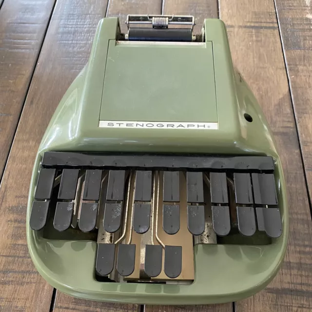 Vintage Green Stenograph Secretarial Model Shorthand Machine - Great Condition!!