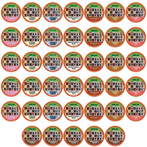 Double Donut Coffee Decaf Flavored Coffee Single Serve Cups For Keurig K Cup ...