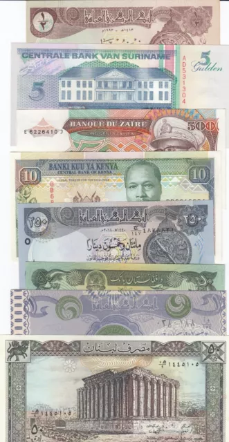 Plein De 8, Tout Différent Billets de Banque, UNC
