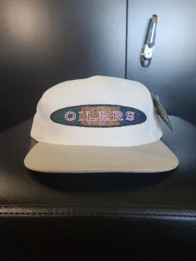 Houston Oilers Vintage 90's Apex One Swirl Snapback Cap Hat - NWT –  thecapwizard