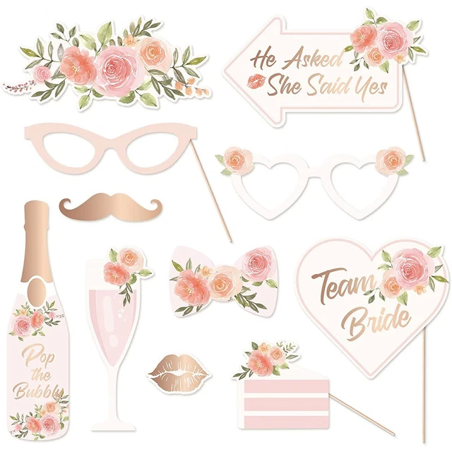 Ottieni foto degne di Instagram con questo set di oggetti di scena 11 pz Sposa p