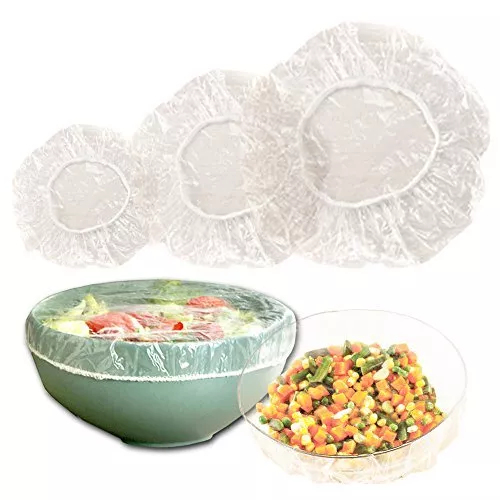 Set of 48 Reusable Elastic Bowl Dish & Plate Covers - 3 Sizes