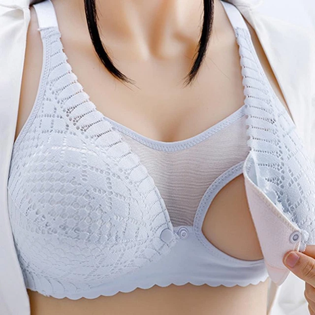 Breastfeeding Bra Maternity Nursing Bra for Feeding Nursing Underwear Black Pink