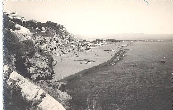 Antigua Postal Torremolinos Malaga Playa Andalucia Postcard Postkarte    Cc00025