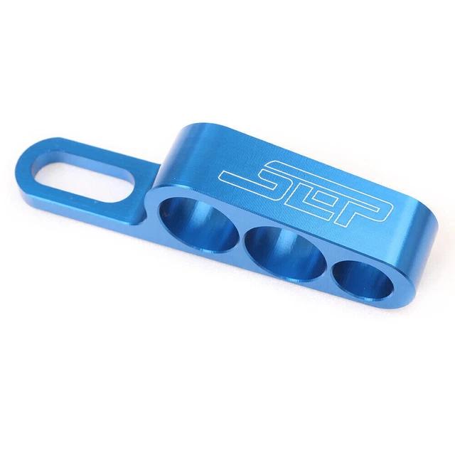 per 6 mm supporto universale moto tre tubi stent tubo olio esausto blu fisso