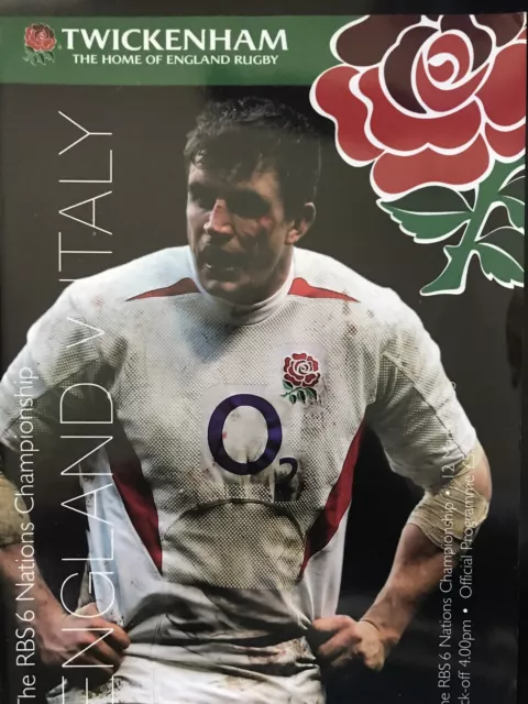 England v Italy Twickenham Rugby 12 March 2005 Official Programme