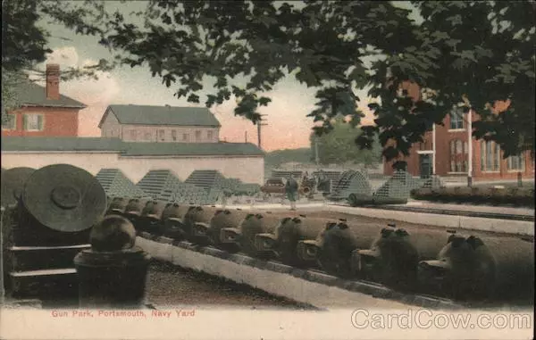 Portsmouth,NH Gun Park,Navy Yard Rockingham County New Hampshire G.W. Morris