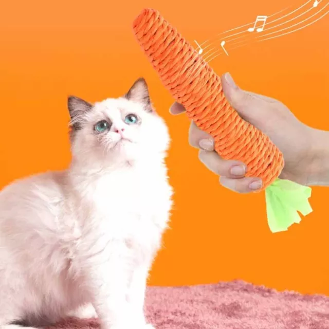 Fun Cat Teething Stick Cute Cat Scratch Board New Carrot Cat Toys