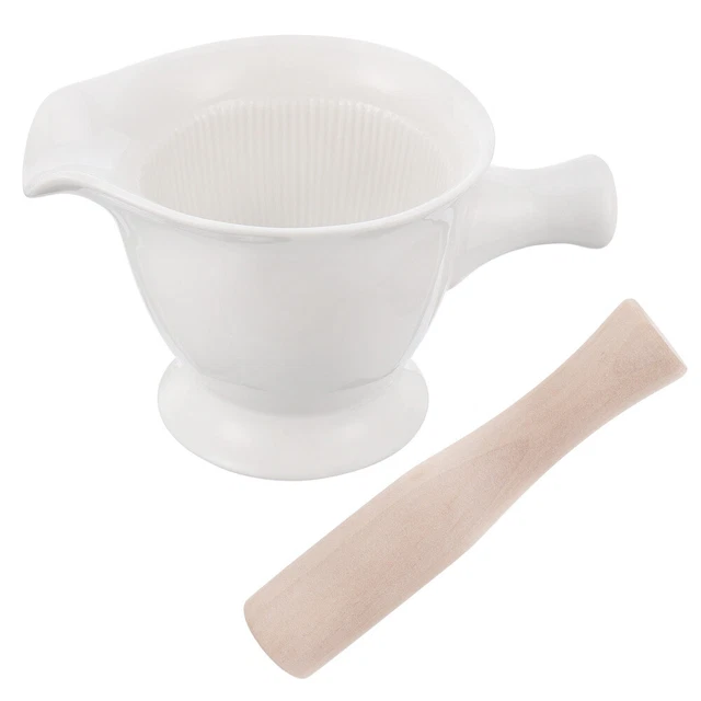 Ciotola per mangime malta peperoni macinaverdure cibo complementare ceramica