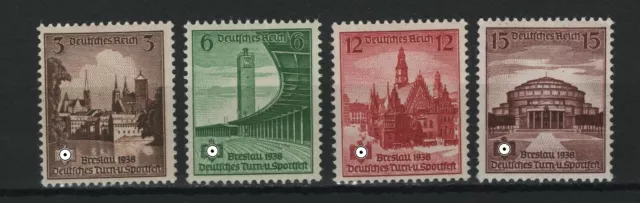 1938 Deutsches Reich 665-668 ** postfrisch Einzelmarken oder Satz