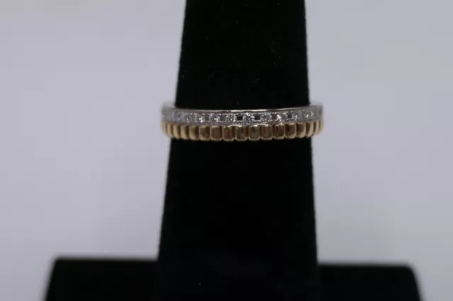 Auth Boucheron Quatre Radiant Ring 18kt 750 Diamond Eternity Band N98535 T49