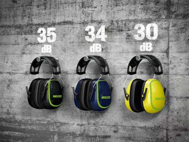 MOLDEX Ear Defenders Earmuff  M4, M5, M6 Headband SNR 30dB 34dB 35dB