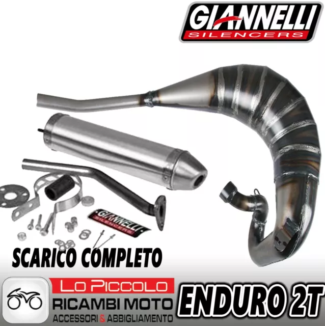 Giannelli Scarico Completo Con Silenziatore In Alluminio Ksr Tr 50 Sm 2014 2016