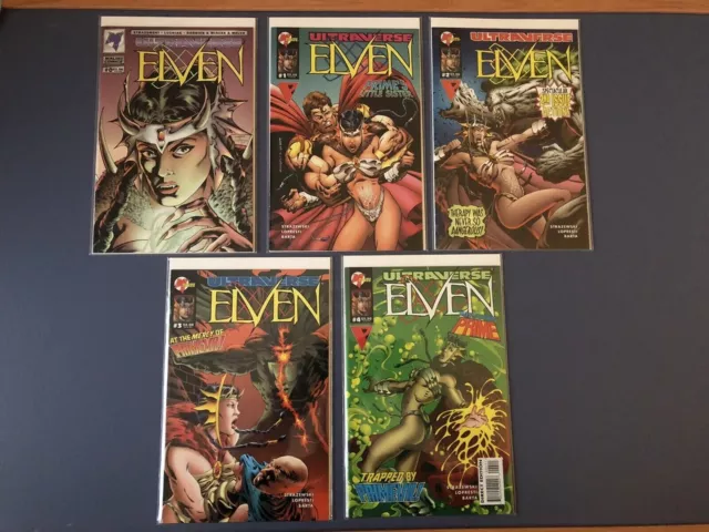 Elven #0 #1 #2 #3 #4 Complete Set Ultraverse (1995) Malibu Comics