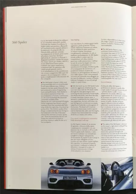 LA FERRARI History Formula One Sales Brochure 2003 #95992913 MODENA Spider 575M+ 3