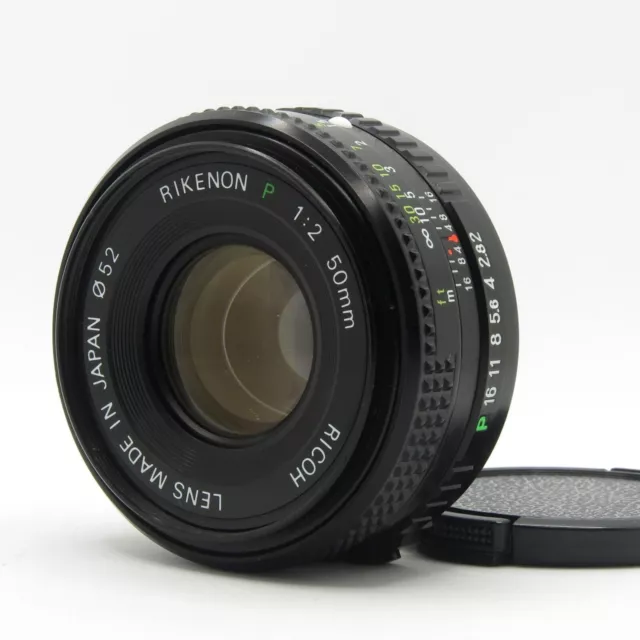 RICOH RIKENON P 50mm F/2 Peintax K mount Lens (Near MINT) From Japan