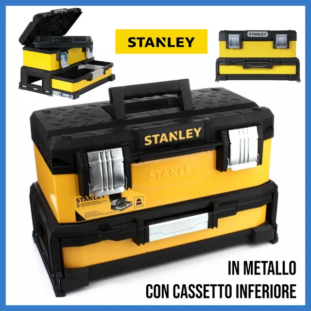 CASSETTA PORTA ATTREZZI vuota in metallo con cassetto valigia per utensili  ferro EUR 92,00 - PicClick IT