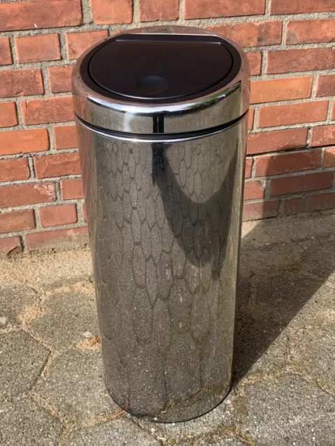 Brabantia Mülleimer 30l Touch Bin Steel chrom hochglanz