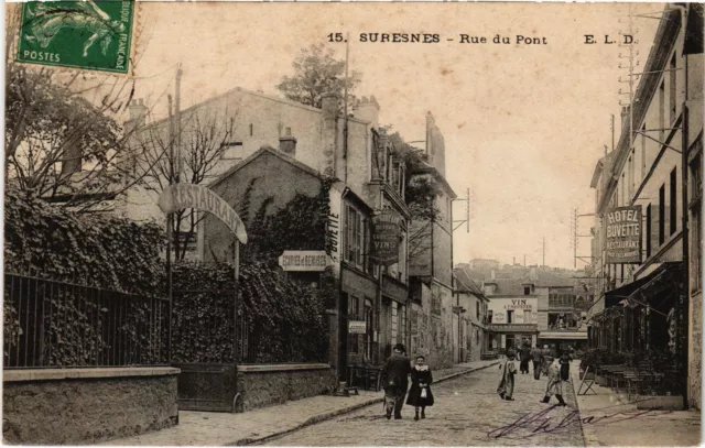 CPA Suresnes Rue du Pont (1314961)