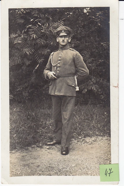 Soldat allemand fouragerre pose   guerre 14-18 photo sur CPA lot 47