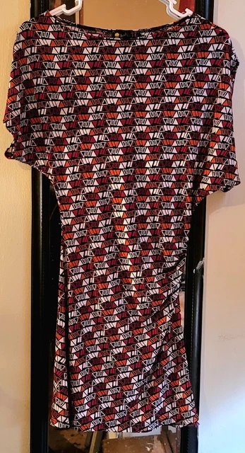Retro Vintage 80's Luna Tik Dress Sz Small Awesome