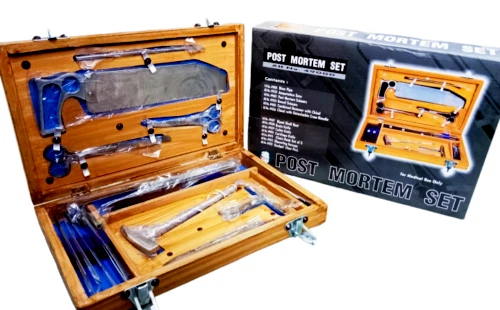Livraison Mortem Instrument Set / Autopsie / Dissection Kit Anatomy 19Pcs Bois