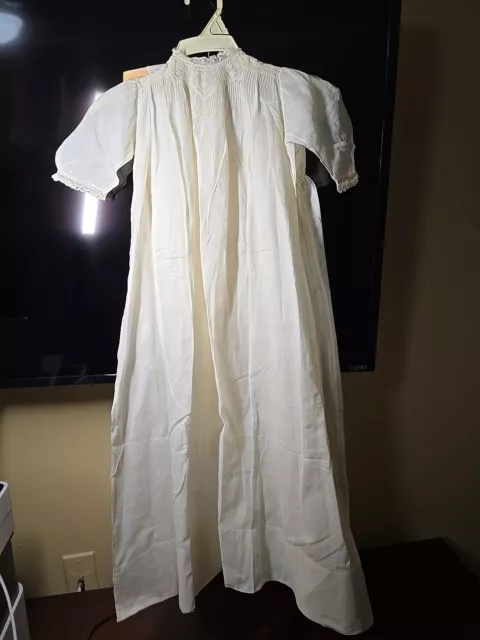 1900s Antique Christening Gown With Gown Liner