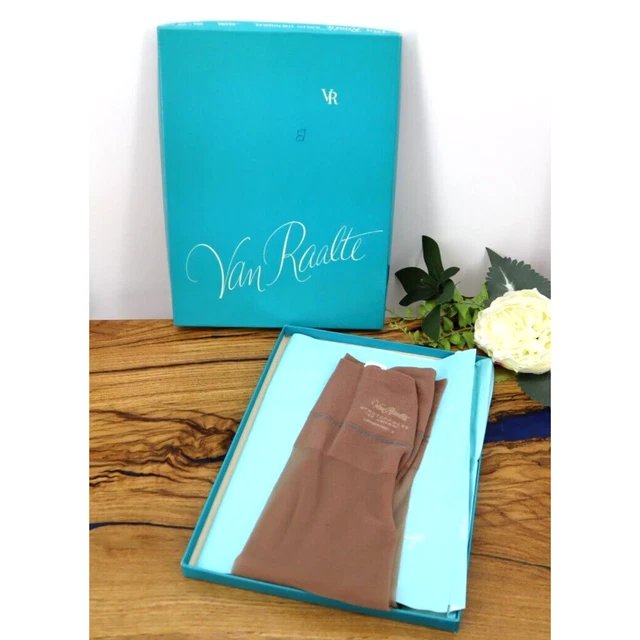 Vintage 60s Van Raalte Seamless Stretchables Drama Nylon Stockings 10.5-11.5 NEW