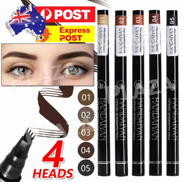 Microblading Tattoo Eyebrow Ink Pen Eye Brow Pencil Brow Enhancer Stencil AU